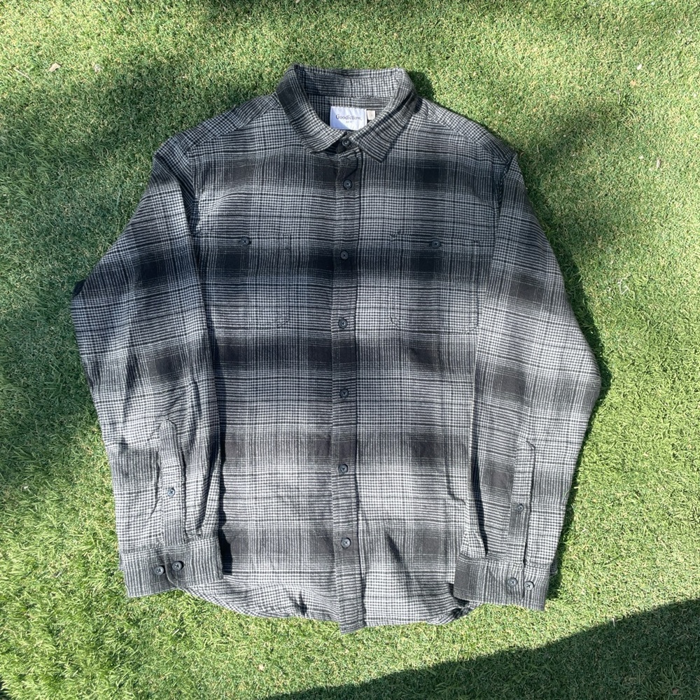 COPY - Grey Flannel Button Up
